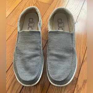 Men's Hey Dude Thad Sox Sharkskin Gray Slip On Comfort Shoes Size 13
